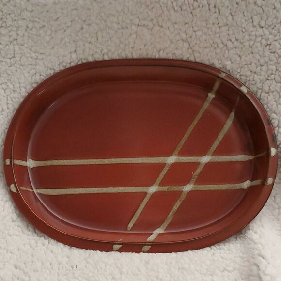 Cast Iron Baked Enamel Handcrafted Tray Japan - Picture 1 of 6